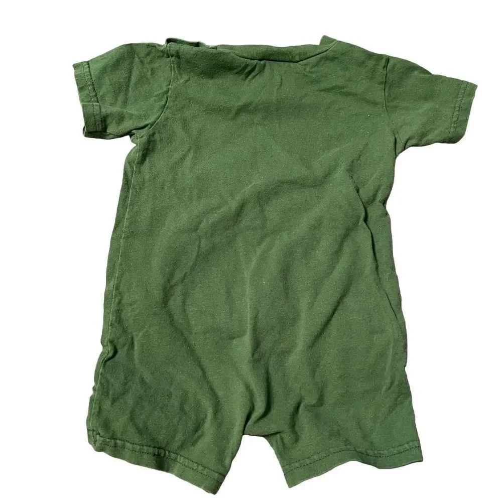Reebok Green Bay Packers romper shorts bodysuit short sleeves 18 M